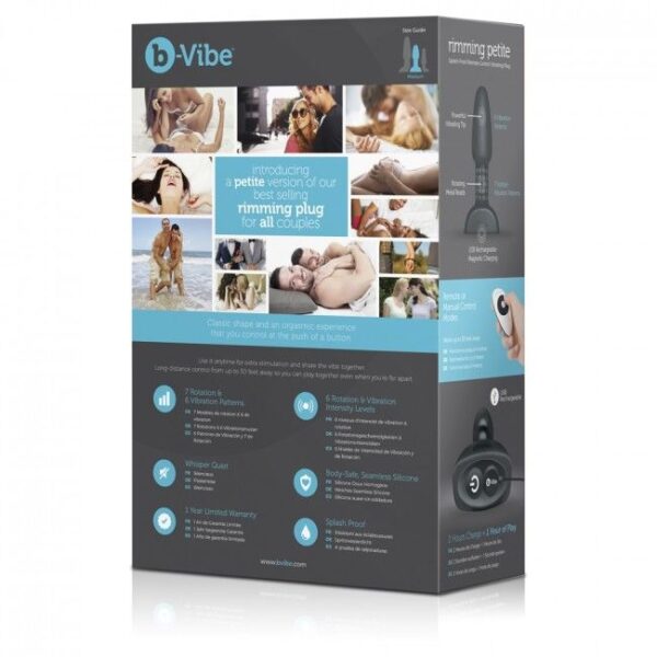 B-vibe rimming control remoto anal plug petite negro