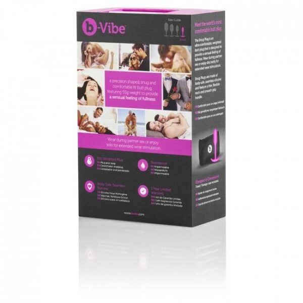 B-vibe snug plug 1 rosa