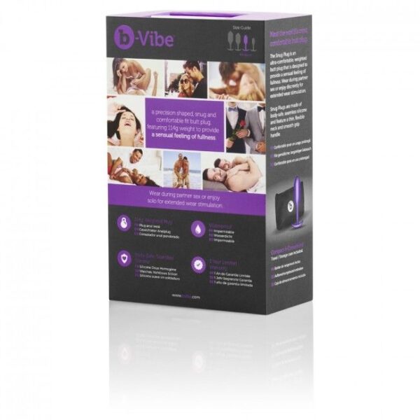B-vibe snug plug anal 2 lila