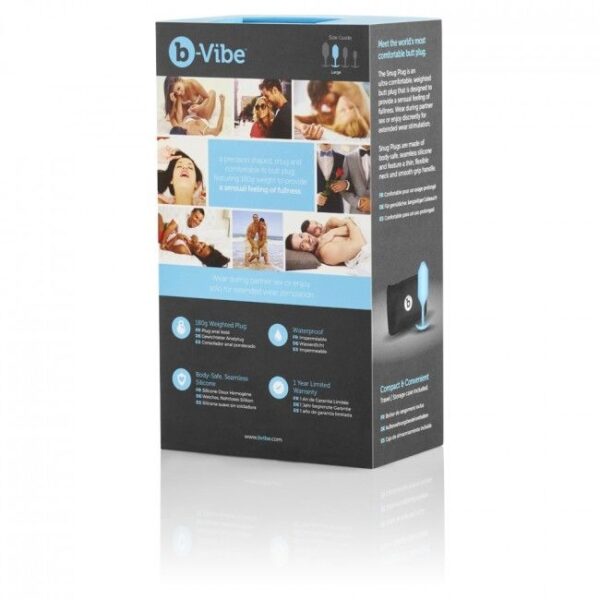 B-vibe  snug plug anal 3 azul cielo