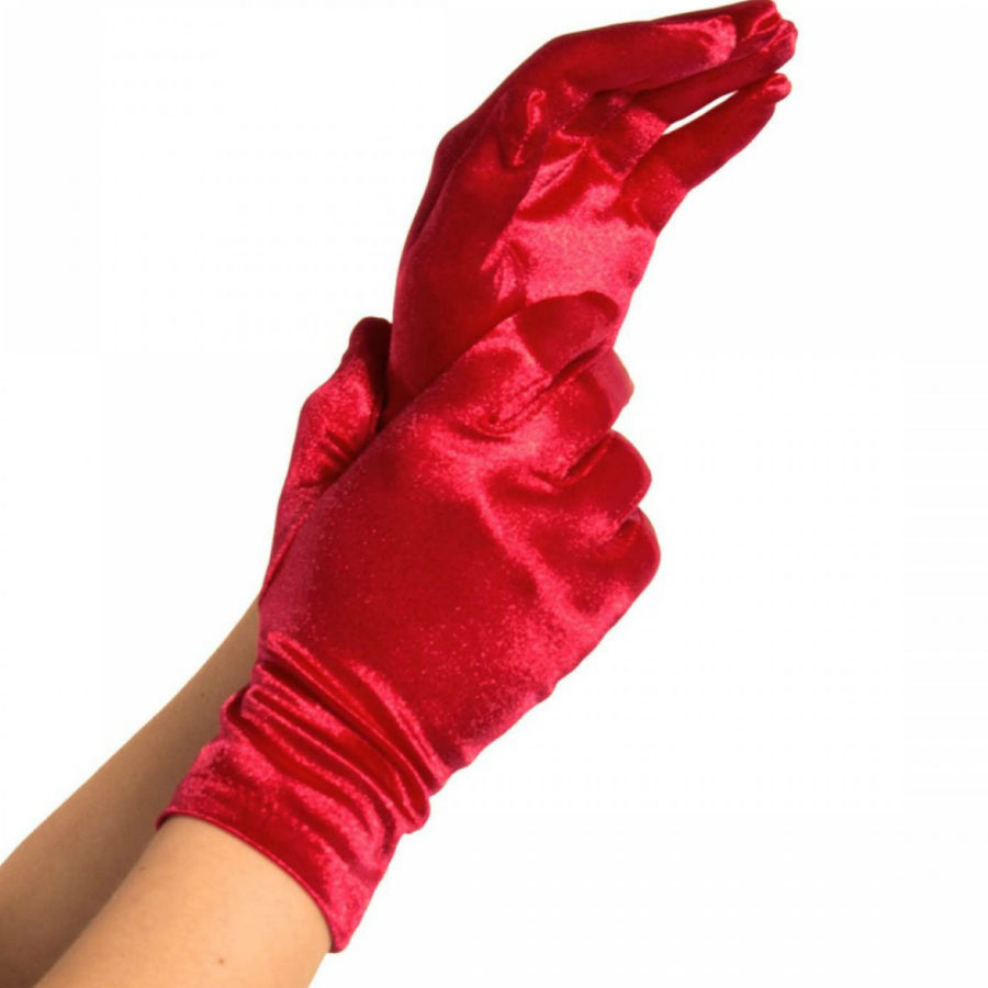 Legavenue guantes satin rojo
