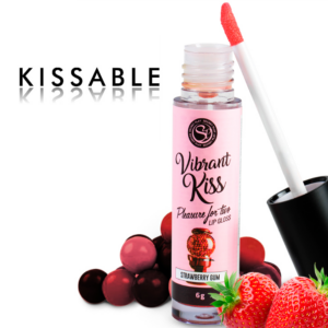 Secretplay lip gloss vibrant kiss chicle de fresa