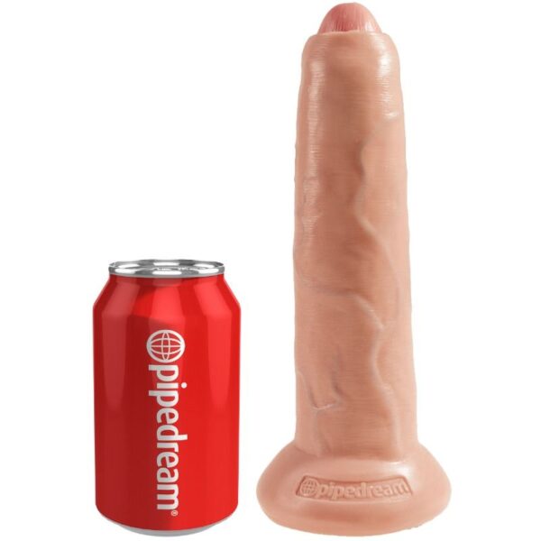 King cock dildo realistico uncut natural 25 cm