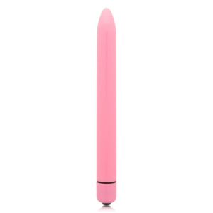 Glossy slim vibrador rosa