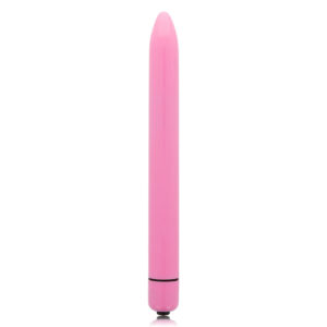 Glossy slim vibrador rosa intenso