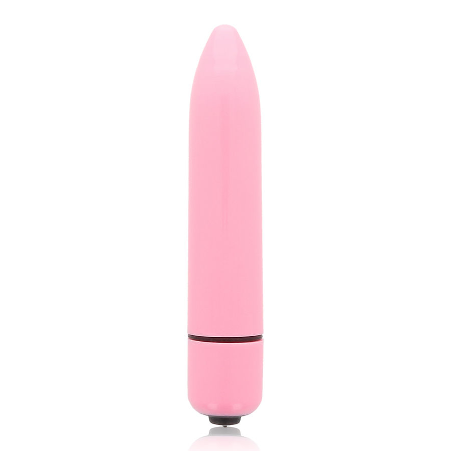 Glossy thin vibrador rosa