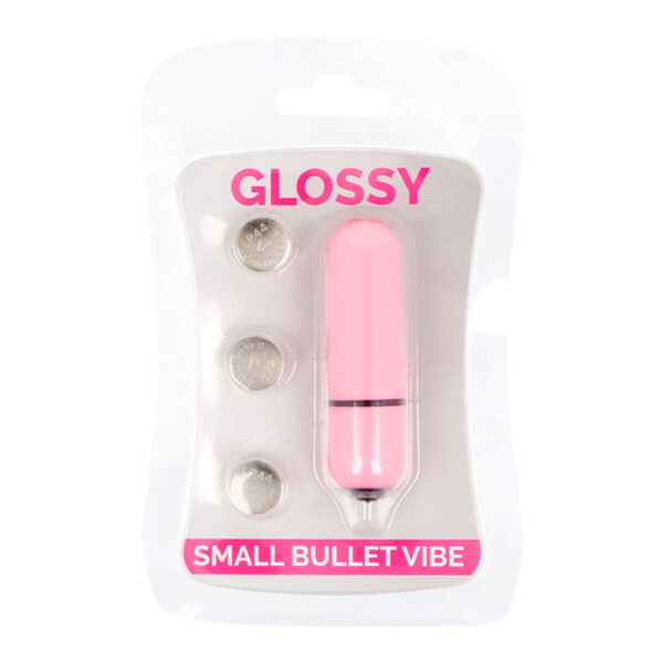 Glossy small bala vibradora rosa