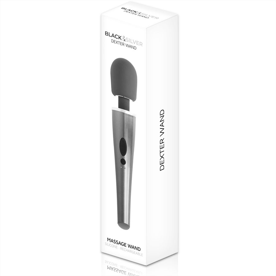 Black and silver dexter massage wand