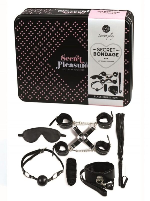 Secret play bdsm set 8pcs negro