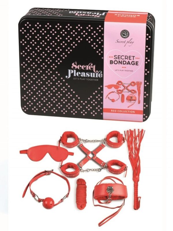 Secret play bdsm set 8pcs rojo