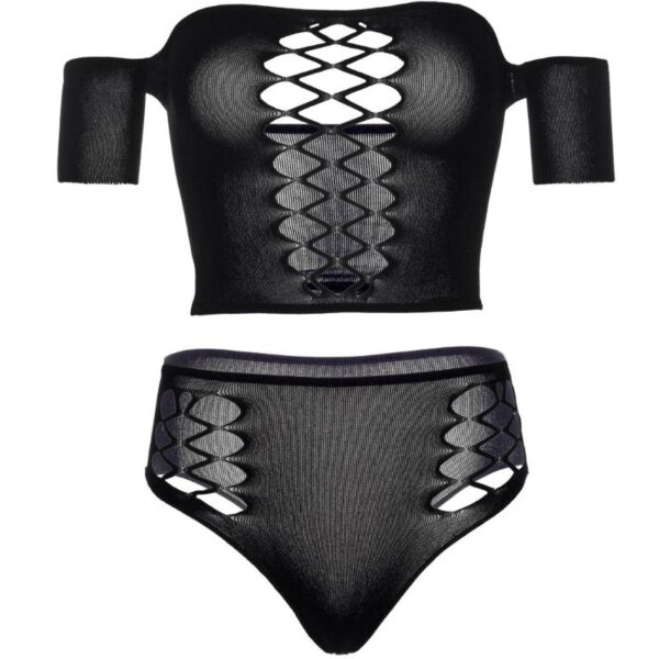 Leg avenue set 2 piezas top y tanga talla unica