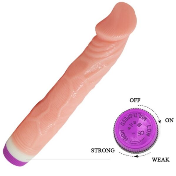 Vibrador real?stico natural 22 cm