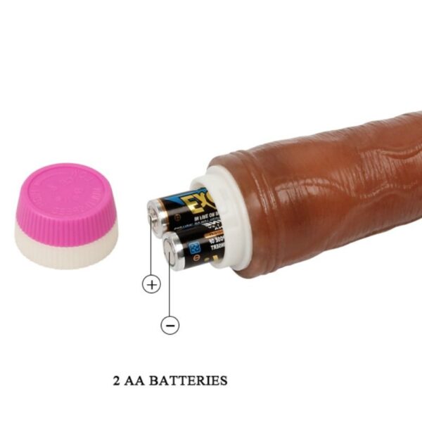 Waves of pleasure vibrador real?stico marron 23 cm