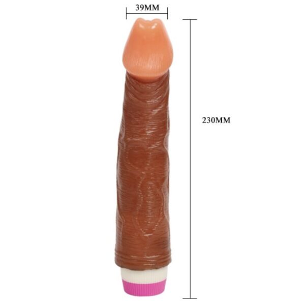 Waves of pleasure vibrador real?stico marron 23 cm