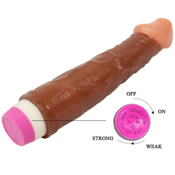 Waves of pleasure vibrador real?stico marron 23 cm