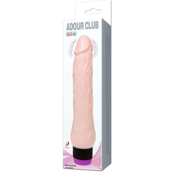 Adour club vibrador realistico base ancha 21.5 cm