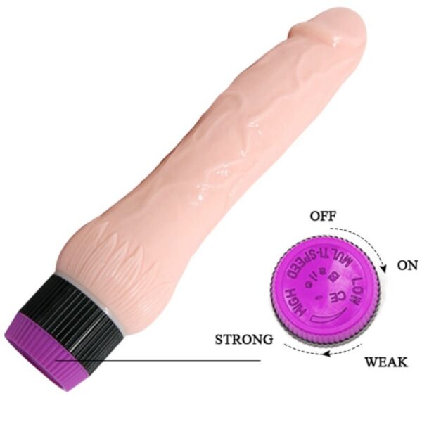 Adour club vibrador realistico base ancha 21.5 cm
