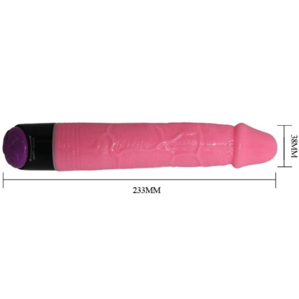 Colorful sex vibrador realistico rosa 23 cm