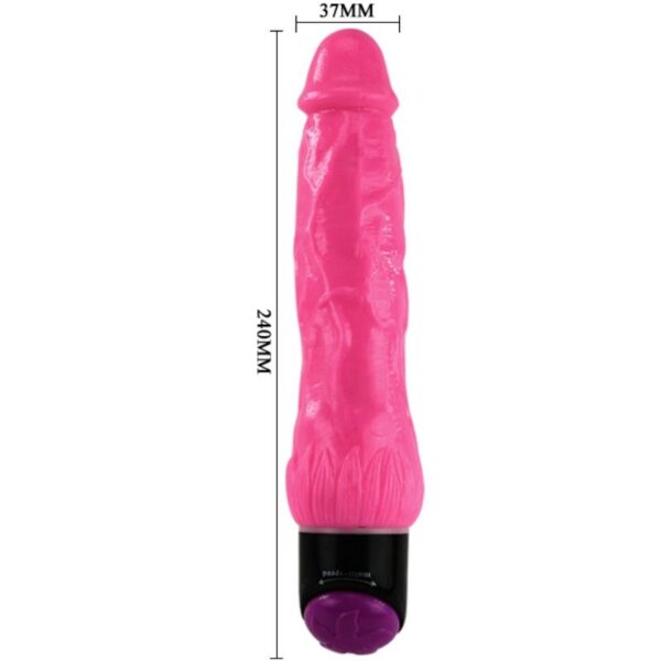 Colorful sex vibrador realistico rosa 24 cm
