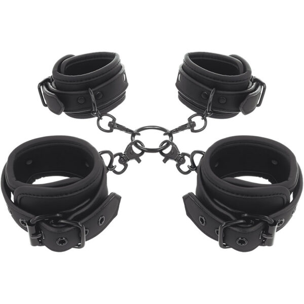 Fetish submissive set esposas manos y tobillos