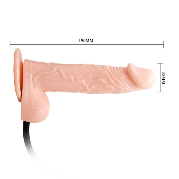Dildo realistico vibrador e inflable