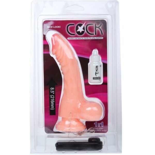 Cock dildo realistico con vibracion 21.6 cm