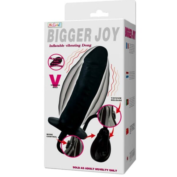 Bigger joy dildo hinchable con vibracion 16 cm