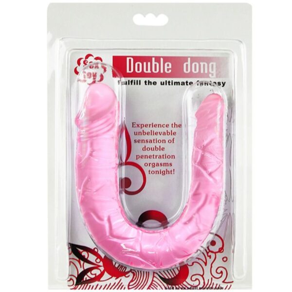 Baile double dong dildo doble rosa