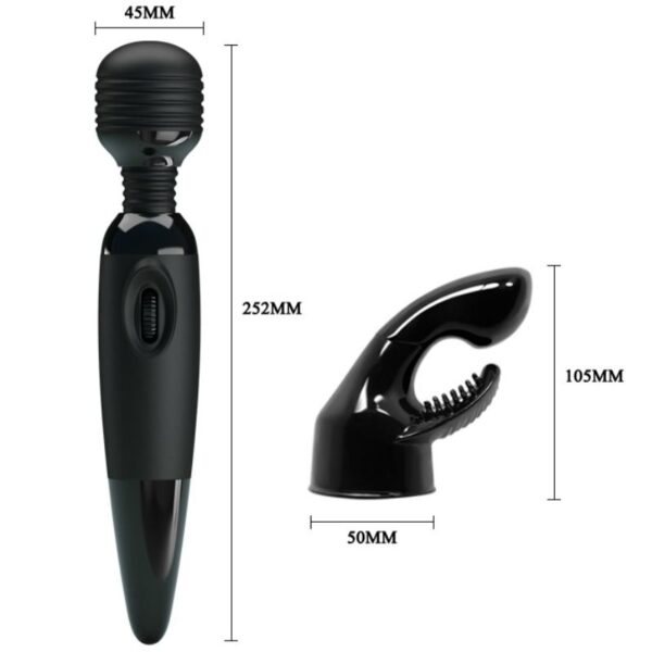 Baile sensual massager masajeador con cabezal intercambiable