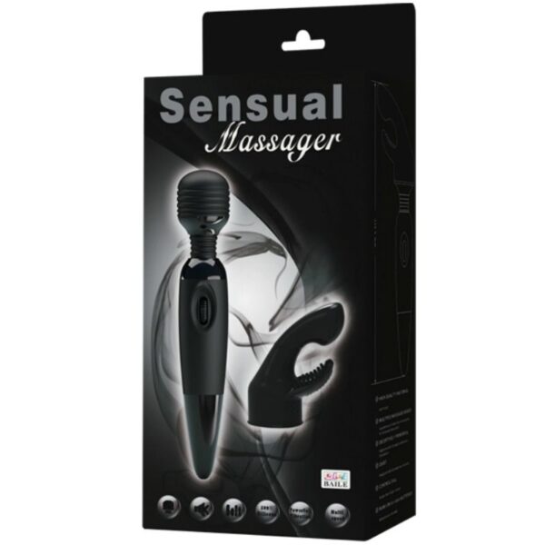 Baile sensual massager masajeador con cabezal intercambiable