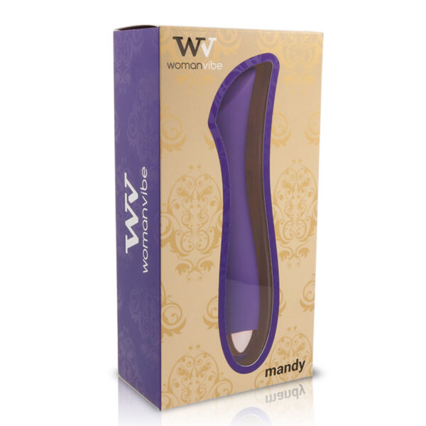 Womanvibe mandy vibrador recargable silicona punto "k"