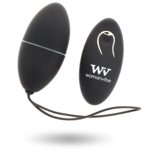 Womanvibe  alsan huevo control remoto negro silicona negro