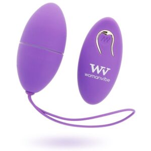 Womanvibe  alsan huevo control remoto negro silicona purple