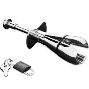 Metal hard plug anal metalico con bloqueo