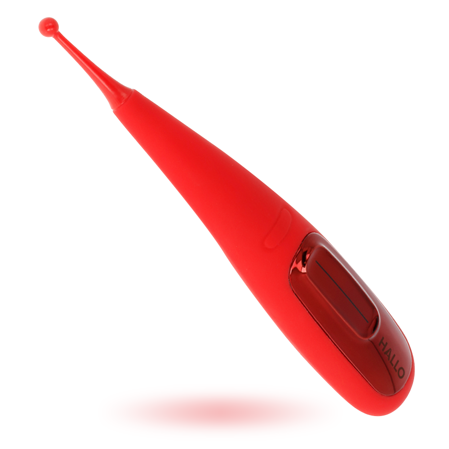 Hallo focus potente vibrador touch rojo