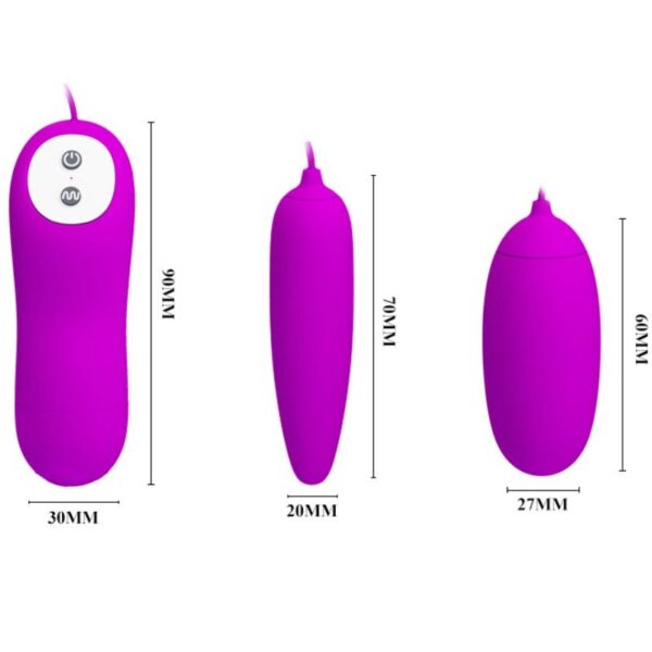 Pretty love irma huevo vibrador doble