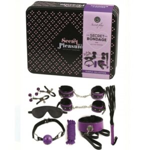 Secret play bdsm set 8pcs lila / negro