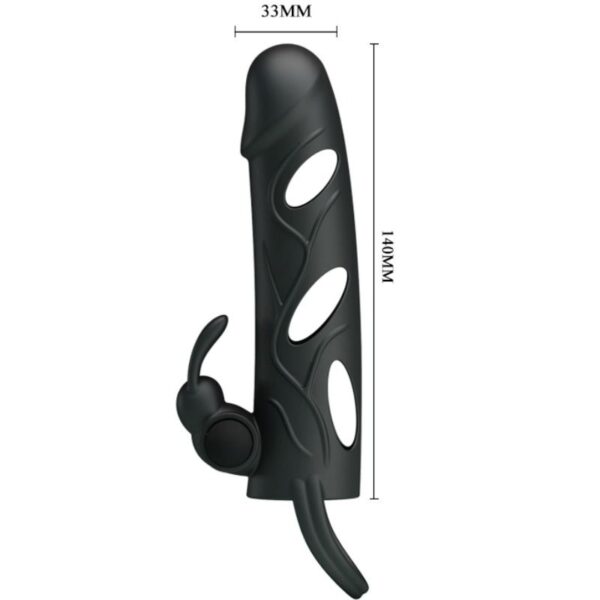 Pretty love funda silicona con vibracion 14 cm