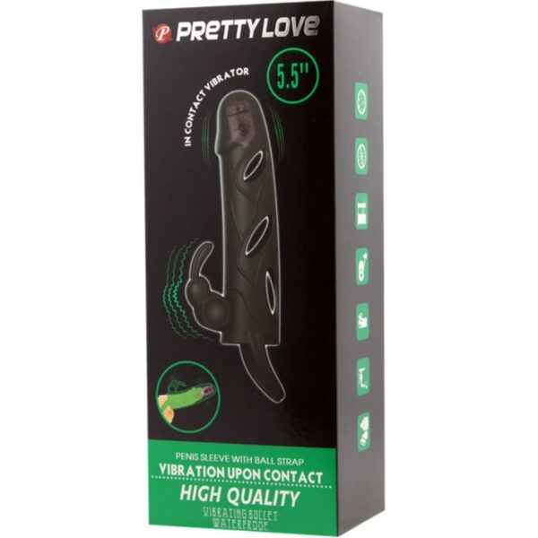 Pretty love funda silicona con vibracion 14 cm