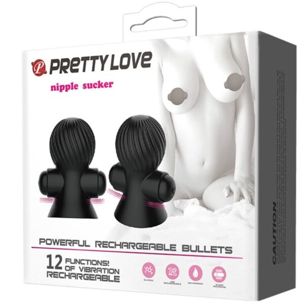 Pretty love estimuladores para pezones 12 modos vibracion