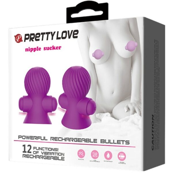 Pretty love estimuladores pezones 12m vibraci?n lila