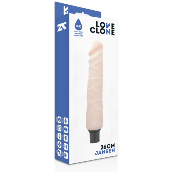 Loveclone jansen self lubrication vibrador 26cm