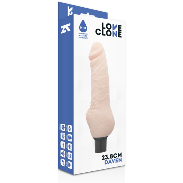 Loveclone daven self lubrication realistico 23.8 cm