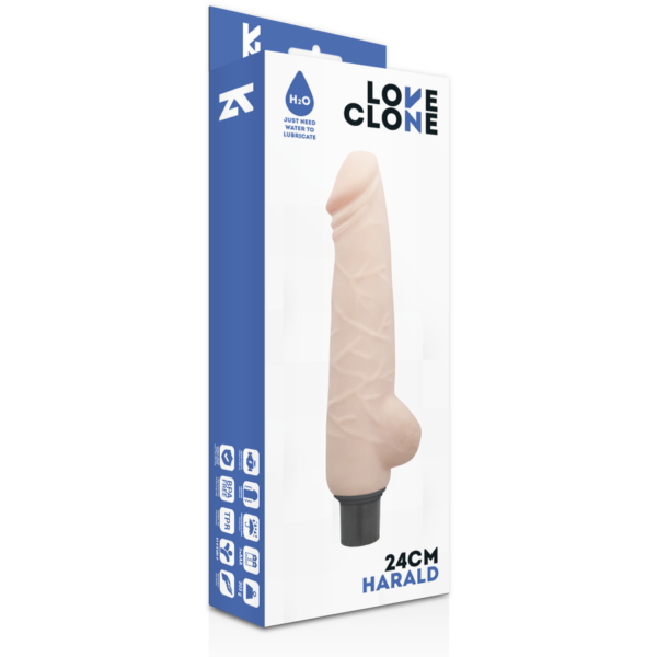 Loveclone harald self lubrication vibrador 24cm