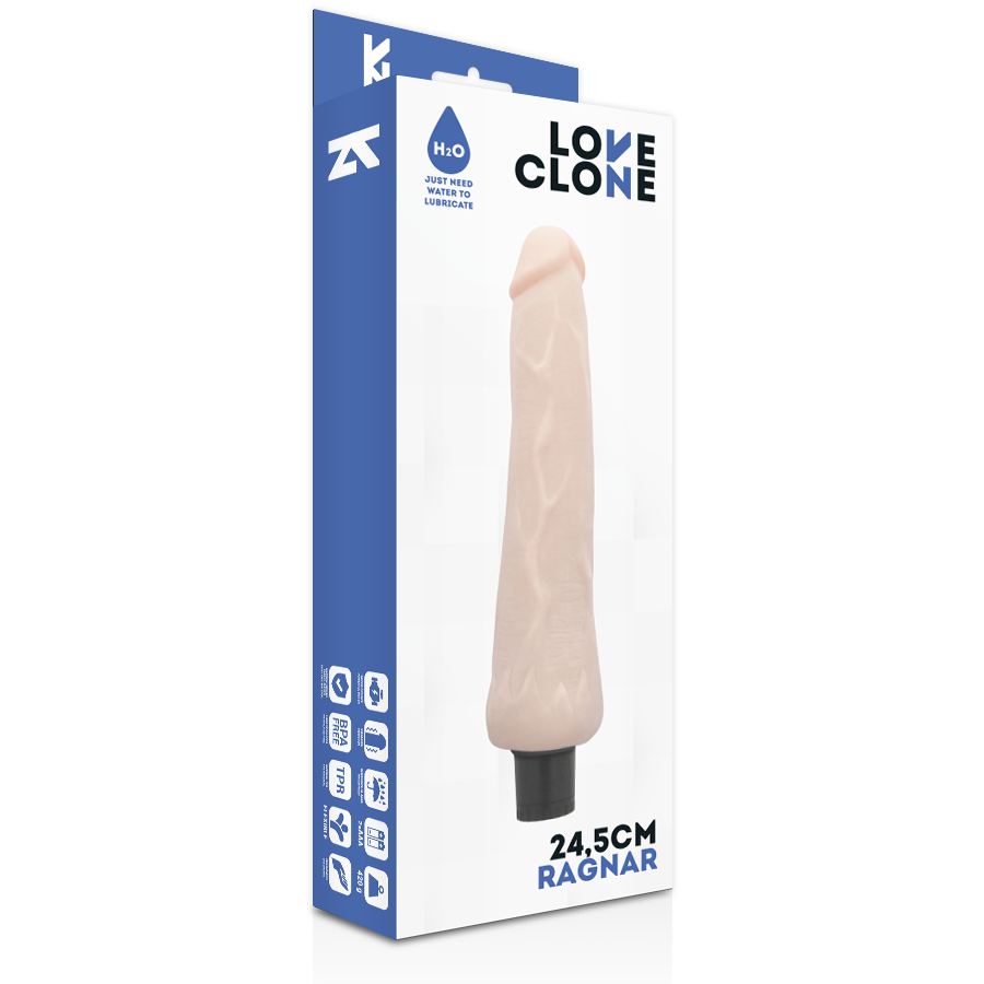 Loveclone ragnar self lubrication vibrador 24.5cm