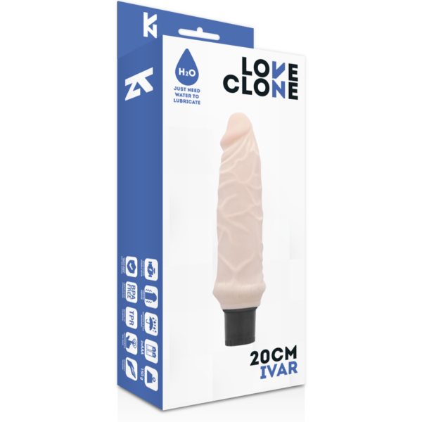 Loveclone ivar self lubrication vibrador 20cm