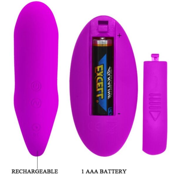 Pretty love pinza estimuladora control remoto