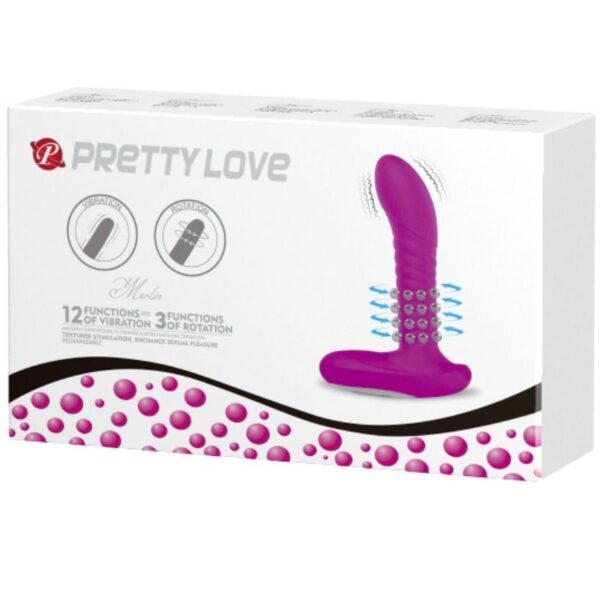 Pretty love masajeador anal rotacion y vibracion