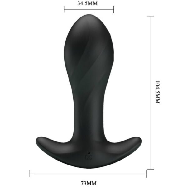 Pretty love vibrador anal negro