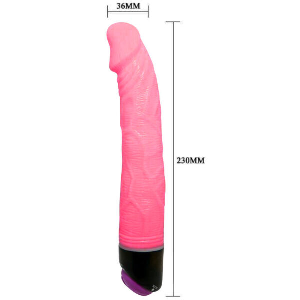 Baile adour club vibrador realistico 23 cm rosa